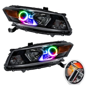 Honda Accord Coupe Headlight Assemblies - ORACLE Lighting - Pre-Assembled SMD Halo - ColorSHIFT - `08-`12